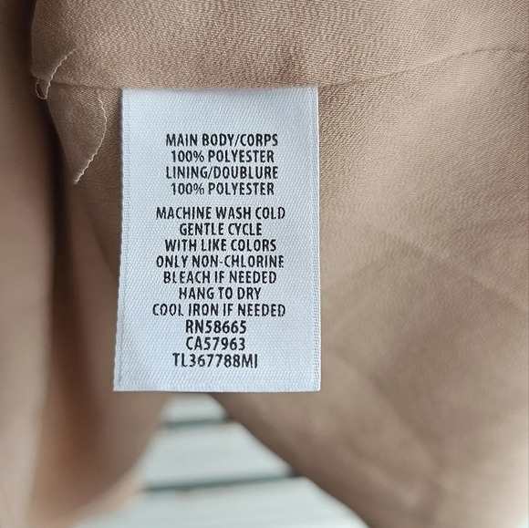 Leith Dress Spaghetti Strap Dark Nude Straight Relaxed Fit Size L - Picture 8 of 9